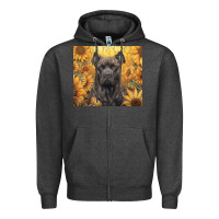 Charcoal Heather cane corso Zipper Hoodie - Unal Design