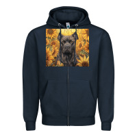 Navy cane corso Zipper Hoodie - Unal Design