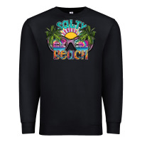 Black salty beach Premium Sweatshirt - SublimationCraftShop