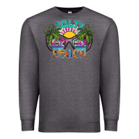 Charcoal Heather salty beach Premium Sweatshirt - SublimationCraftShop