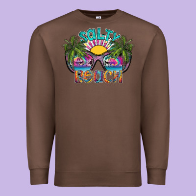 Salty Beach Premium Sweatshirt Designed By Sublimationcraftshop