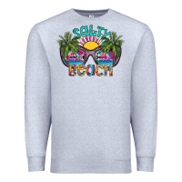 Heather Grey salty beach Premium Sweatshirt - SublimationCraftShop