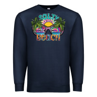Navy salty beach Premium Sweatshirt - SublimationCraftShop