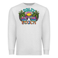 Oatmeal Heather salty beach Premium Sweatshirt - SublimationCraftShop
