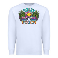 White salty beach Premium Sweatshirt - SublimationCraftShop