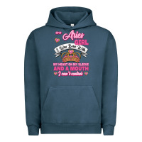 As A Aries Girl I Was Born With My Heart On My Sleeve And A Mouth Urban Hoodie | Teevron