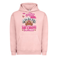 Pigment Salmon As A Aries Girl I Was Born With My Heart On My Sleeve And A Mouth Urban Hoodie - Jasminsmagicworld