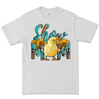 Dove Grey Western Show Mom Baby Chick Premium Tee - LillyAllenDesigns