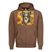 Chestnut chihuahua Zipper Hoodie - Unal Design
