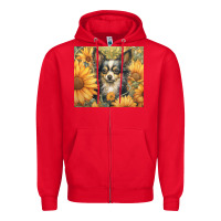 Red chihuahua Zipper Hoodie - Unal Design