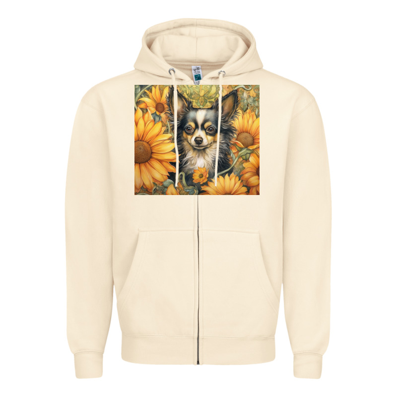 Chihuahua Zipper Hoodie by Unal Design | Teevron