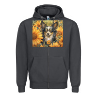 Smoke chihuahua Zipper Hoodie - Unal Design