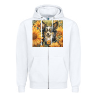 White chihuahua Zipper Hoodie - Unal Design