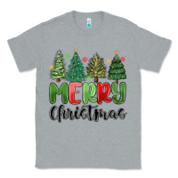 Heather Grey merry christmas trees Classic Tee - MaliasSmallBusiness