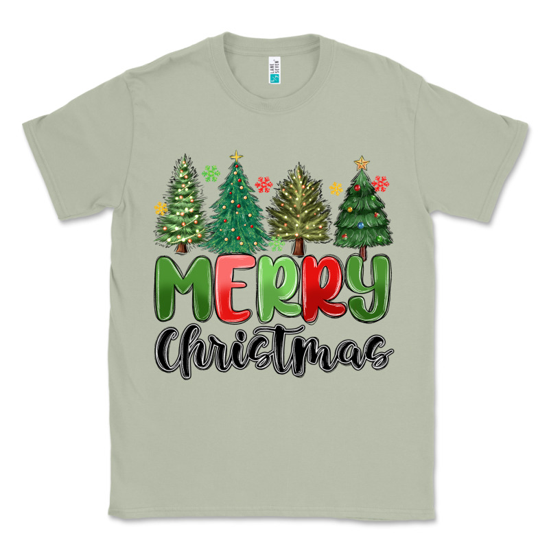 Merry Christmas Trees Classic Tee by MaliasSmallBusiness | Teevron