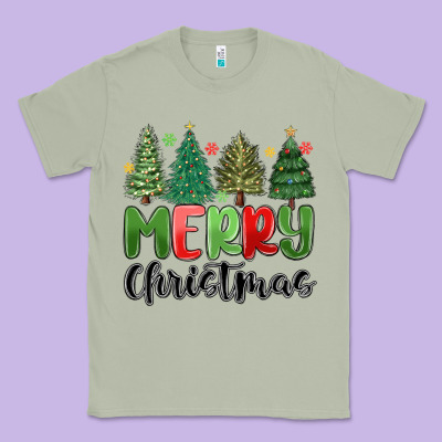 Classic Tee merry christmas trees