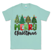 Seafoam merry christmas trees Classic Tee - MaliasSmallBusiness