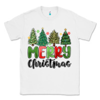 White merry christmas trees Classic Tee - MaliasSmallBusiness