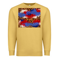Antique Gold 4th of July USA flag leopard 20oz tumbler Premium Sweatshirt - Neo Western