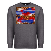 Charcoal Heather 4th of July USA flag leopard 20oz tumbler Premium Sweatshirt - Neo Western