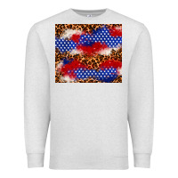 Oatmeal Heather 4th of July USA flag leopard 20oz tumbler Premium Sweatshirt - Neo Western