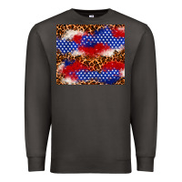 Smoke 4th of July USA flag leopard 20oz tumbler Premium Sweatshirt - Neo Western