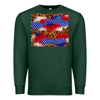 Sports Green 4th of July USA flag leopard 20oz tumbler Premium Sweatshirt - Neo Western