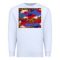 White 4th of July USA flag leopard 20oz tumbler Premium Sweatshirt - Neo Western