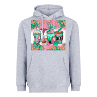 Heather Grey respiratory therapist coffee cups Heavyweight Hoodie - Zillion Design Studio