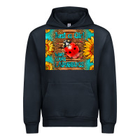Navy just a girl who loves ladybugs Urban Hoodie - LillyAllenDesigns