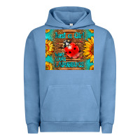 Pigment Pebble Blue just a girl who loves ladybugs Urban Hoodie - LillyAllenDesigns