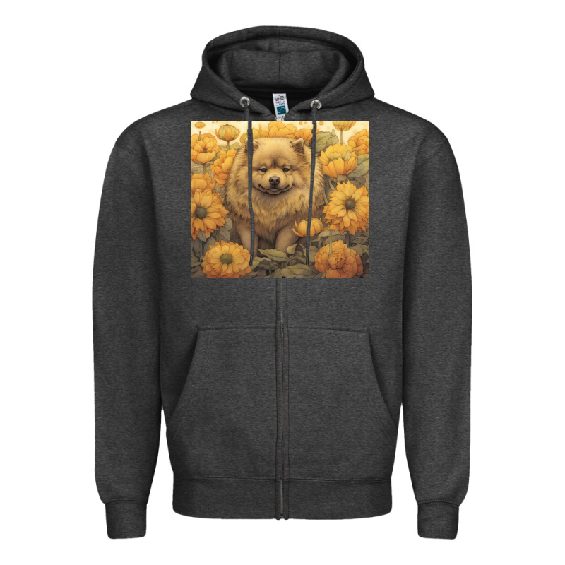 Chow Chow Zipper Hoodie by Unal Design | Teevron
