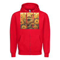 Red chow chow Zipper Hoodie - Unal Design
