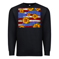 Black 4th of July USA flag sunflower 20oz tumbler Premium Sweatshirt - Neo Western