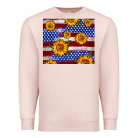 Pale Pink 4th of July USA flag sunflower 20oz tumbler Premium Sweatshirt - Neo Western