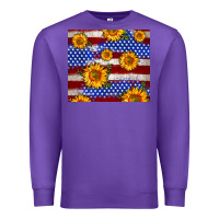 4th Of July Usa Flag Sunflower 20oz Tumbler Premium Sweatshirt | Teevron