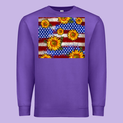 4th Of July Usa Flag Sunflower 20oz Tumbler Premium Sweatshirt Designed By Neo Western