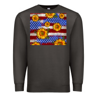 Smoke 4th of July USA flag sunflower 20oz tumbler Premium Sweatshirt - Neo Western