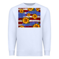 White 4th of July USA flag sunflower 20oz tumbler Premium Sweatshirt - Neo Western