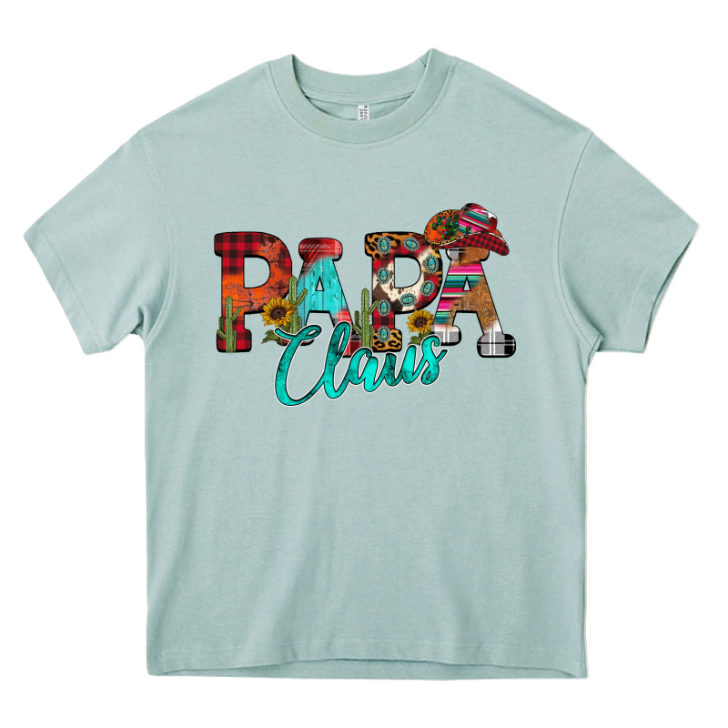 Papa Claus Heavy Core Tee by CowhideDigitalArt | Teevron