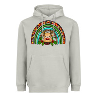 Moon Dust reindeer rainbow christmas Heavyweight Hoodie - RanaPortraitStore