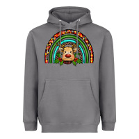 Storm reindeer rainbow christmas Heavyweight Hoodie - RanaPortraitStore