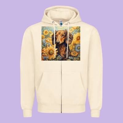 Zipper Hoodie dachshund