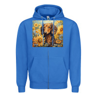 True Royal dachshund Zipper Hoodie - Unal Design