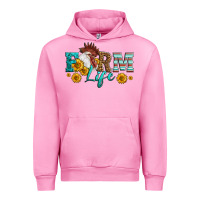 Fuchsia Pink Western Farm Life Rooster Head Urban Hoodie - LillyAllenDesigns