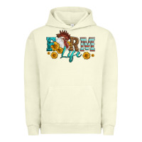 Pigment Pistachio Western Farm Life Rooster Head Urban Hoodie - LillyAllenDesigns