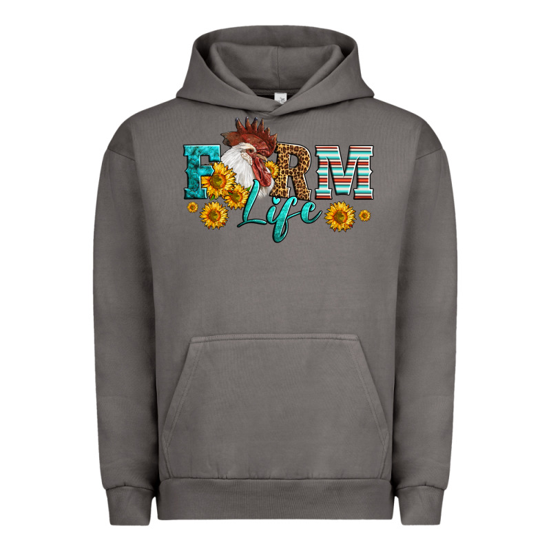 Western Farm Life Rooster Head Urban Hoodie by LillyAllenDesigns | Teevron