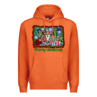 Carrot merry christmas western bull skull Premium Hoodie - AdoDesignShop