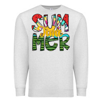Oatmeal Heather summer time Premium Sweatshirt - SublimationCraftShop