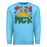Ocean Blue summer time Premium Sweatshirt - SublimationCraftShop